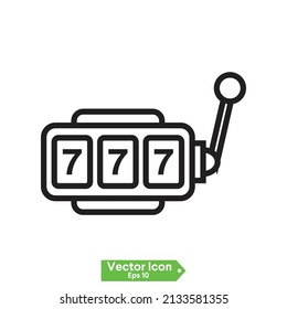 online slot machine with lucky sevens jackpot icon 