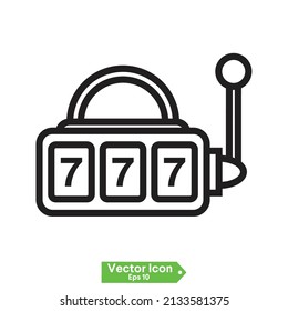 online slot machine with lucky sevens jackpot icon 