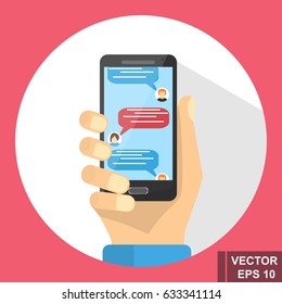 Online sms communication via mobile device. Negotiation.