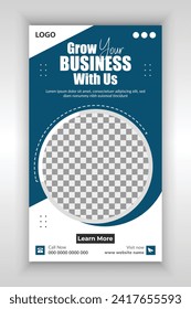 Online social media business and corporate stories design