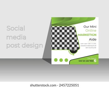 online social media post design template.