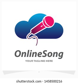 Online Song Logo Design Template
