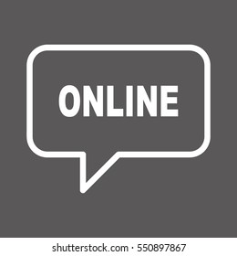 ONLINE speech bubbles.