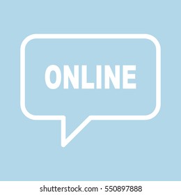 ONLINE speech bubbles.