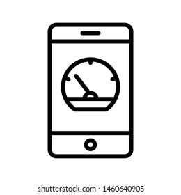 online speed thin line vector icon