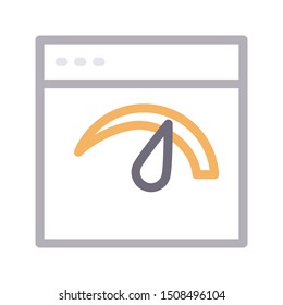 online speed thin line vector icon