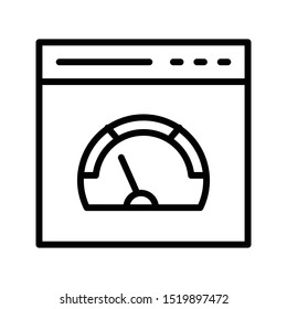 online speed thin line vector icon