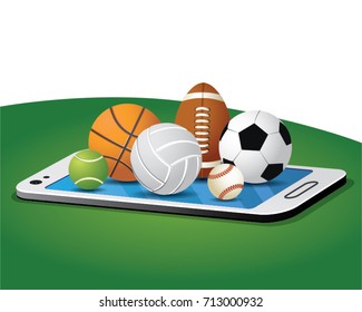 online sport with sport balls