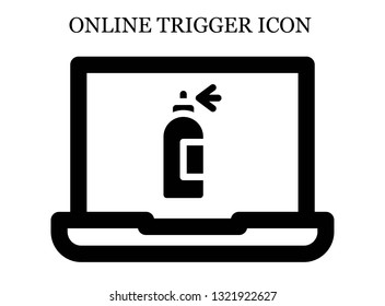 online Spray bottle icon. Editable online Spray bottle icon for web or mobile.