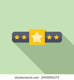 Online star rating icon flat vector. Excellent face good. Scale report expression
