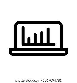 online statistics icon or logo isolated sign symbol vector illustration - high quality black style vector icons
