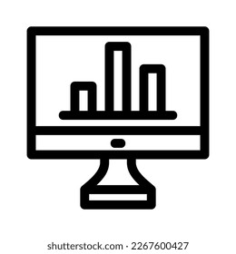 online statistics icon or logo isolated sign symbol vector illustration - high quality black style vector icons
