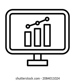 Online Stock Market icon vector image. Can also be used for web apps, mobile apps and print media.