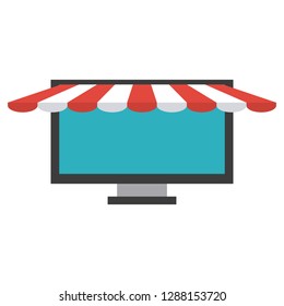 online store computer symbol