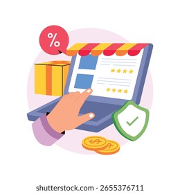 Online Store Concept Style illustrations. EPS 10 File  