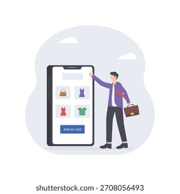 Tienda en línea Ilustración vectorial plana EPS 10 Archivo 	