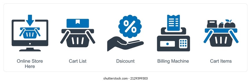 Online Store Here Icon Concept