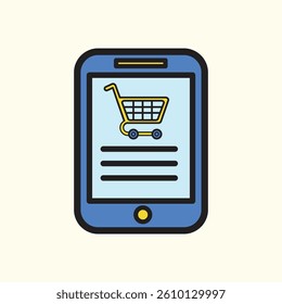 Online Store Icon - E-Commerce App or Shopping Interface