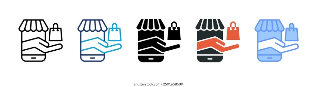 Online Store Icon Element For Design