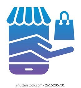 Online Store Icon Element For Design