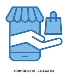 Online Store Icon Element For Design