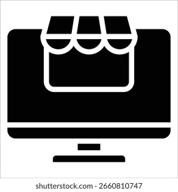 Elemento De Ícone Da Loja Online Para Design