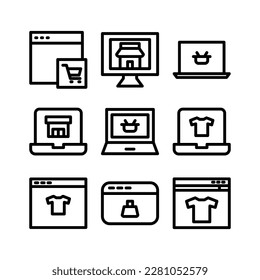 online store icon or logo isolated sign symbol vector illustration - Collection of high quality black style vector icons
