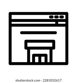 online store icon or logo isolated sign symbol vector illustration - high quality black style vector icons
