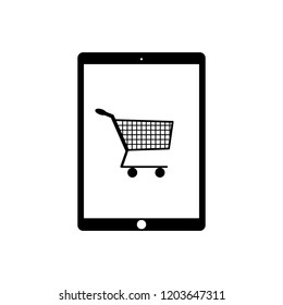 Online store icon, logo on white background
