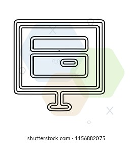 Online store icon vector can be used as png, Online store