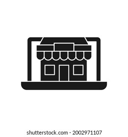 Online Store icon Vector design Illustration. Online Shopping icon vector design concept for website, mobile, logo, symbol, button, sign, app UI
