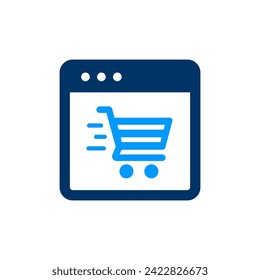 Symbol für Online-Speicher. Vektorgrafik einzeln auf weißem Hintergrund.