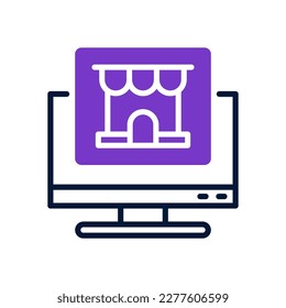 icono de tienda en línea para tu sitio web, móvil, presentación y diseño de logotipo.