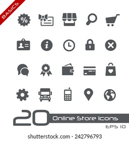 Online Store Icons // Basics