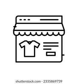 Online Store Icons, vector stock illustration.