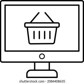 tienda en línea Isoled Vector icono que puede modificar o editar fácilmente


