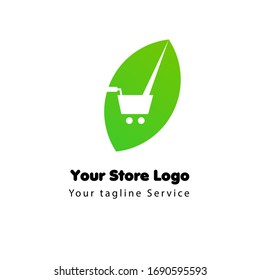 plantilla de concepto del logotipo de tienda en línea para centros comerciales en línea, compras en línea, ofertas en línea