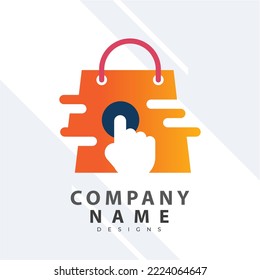 Design-Vorlage für Online-Store-Logos Vektorgrafik eines Shopping-Cards und Shop-Taschen-Kombinationslogos. Perfekt für E-Commerce-, Sales-, Discount- oder Web-Store-Elemente. Firmenlogo