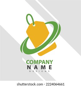 Plantilla de diseño del logotipo de la tienda en línea. Ilustración vectorial de un concepto de logotipo combinado de carrito de la compra y bolsa de la tienda. Perfecto para comercio electrónico, ventas, descuentos o elementos de tienda web. Emblema de la empresa