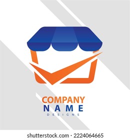 Plantilla de diseño del logotipo de la tienda en línea. Ilustración vectorial de un concepto de logotipo combinado de carrito de la compra y bolsa de la tienda. Perfecto para comercio electrónico, ventas, descuentos o elementos de tienda web. Emblema de la empresa