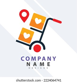Online Store Logo Design Template. Vector illustration of a shopping cart and shop bag combination logo design concept. Perfect for E-commerce, sales, discount or web store elements. Company emblem