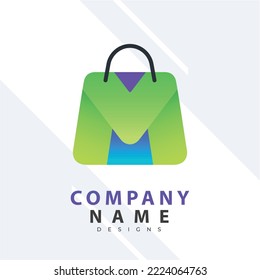 Design-Vorlage für Online-Store-Logos Vektorgrafik eines Shopping-Cards und Shop-Taschen-Kombinationslogos. Perfekt für E-Commerce-, Sales-, Discount- oder Web-Store-Elemente. Firmenlogo