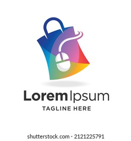 online store logo with modern concept