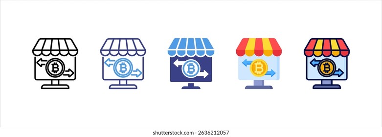 Online Store Multi Style Icon Set