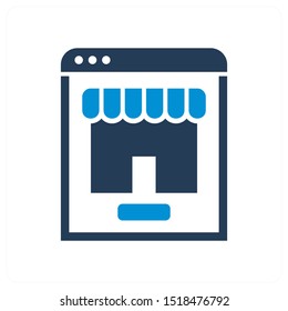online store and other icon concept