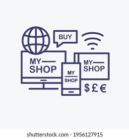 Ilustración vectorial del concepto de plataforma de almacenamiento en línea