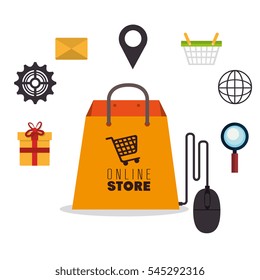 online store shopping icon