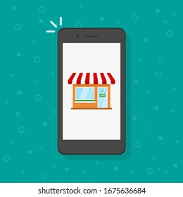 online store and shopping icon, vector