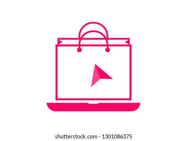 Online store, shopping online logo