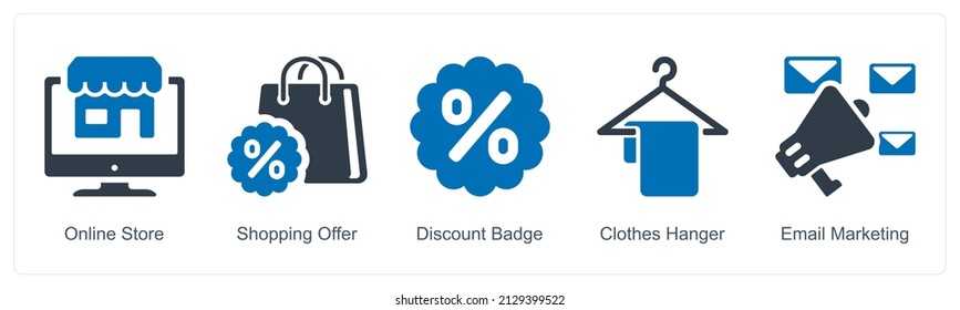 Online Store And Shopping Offer Icon Concept